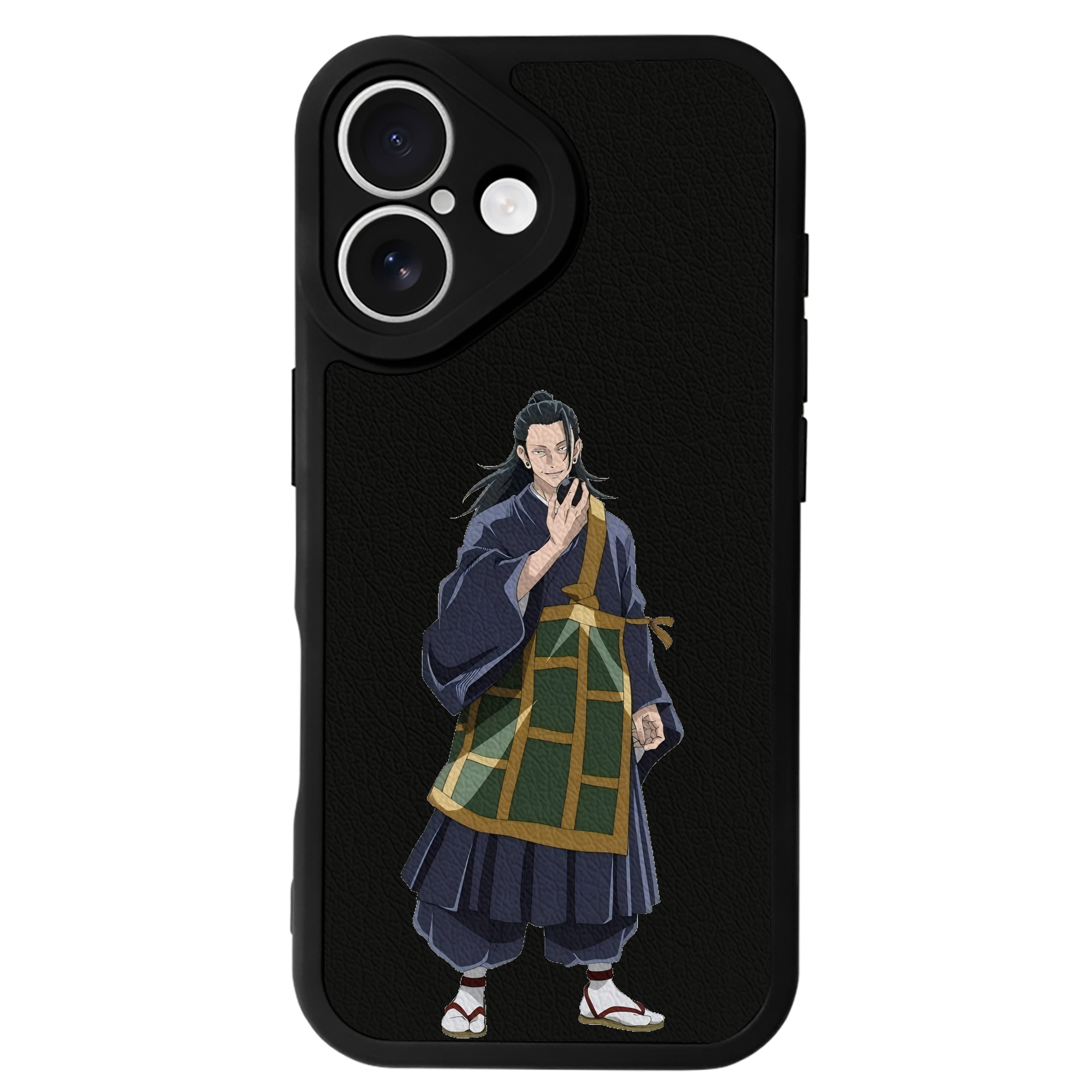 （画像用） 呪術廻戦 Jujutsu Kaisen 【iPhone 16シリーズ対応】シリコンスマホケース（レザー調） 材質：シリコン